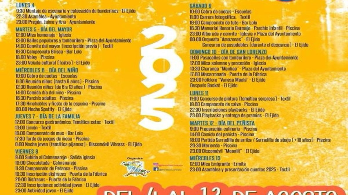 fiestas-san-lorenzo-serradilla-arroyo-actos-2025