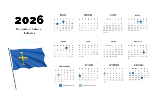 -Calendario laboral de Asturias 2026 | lasexta.com