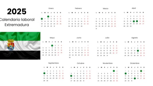 Calendario laboral de Extremadura 2025 | lasexta.com