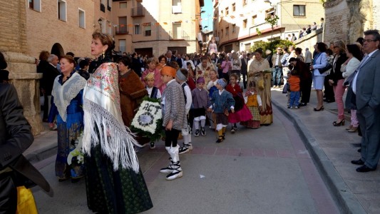 Ofrenda Floral en las Fiestas de la Virgen de la Peana en Borja