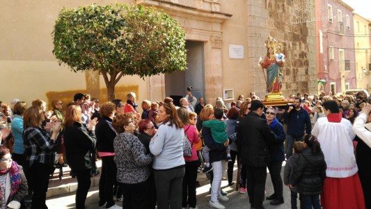 Celebración del 75º aniversario de la llegada de la imagen de la Virgen de la Paz a Agost