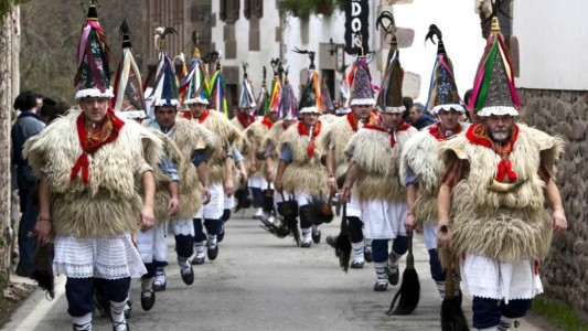 Los 'Joaldunak' protagonistas de este ancestral Carnaval