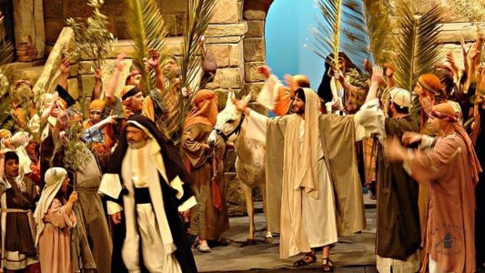 Entrada triunfante de Jesús en Jerusalén. Foto: Patronato Pasión