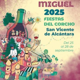 ferias-san-miguel-fiestas-corcho-san-vicente-alcantara-cartel-2025