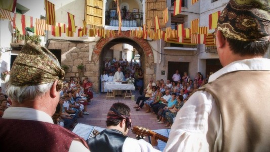 Misa baturra en el Arco de San Roque. Foto: César Gracia