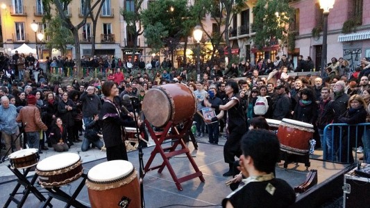 Celebración del Día de la Comunidad de Madrid en el barrio de Malasaña.